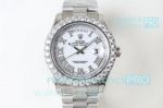 N9 Swiss Rolex Presidential Diamond Bezel Replica Watch Day-Date II Stainless Steel